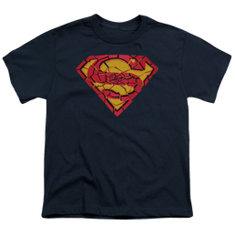 Superman Shattered Shield - Youth T-Shirt Youth T-Shirt (Ages 8-12) Superman   