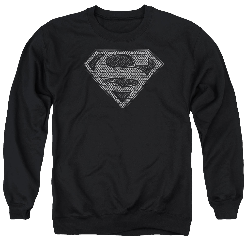 Superman Chainmail - Men's Crewneck Sweatshirt Men's Crewneck Sweatshirt Superman   