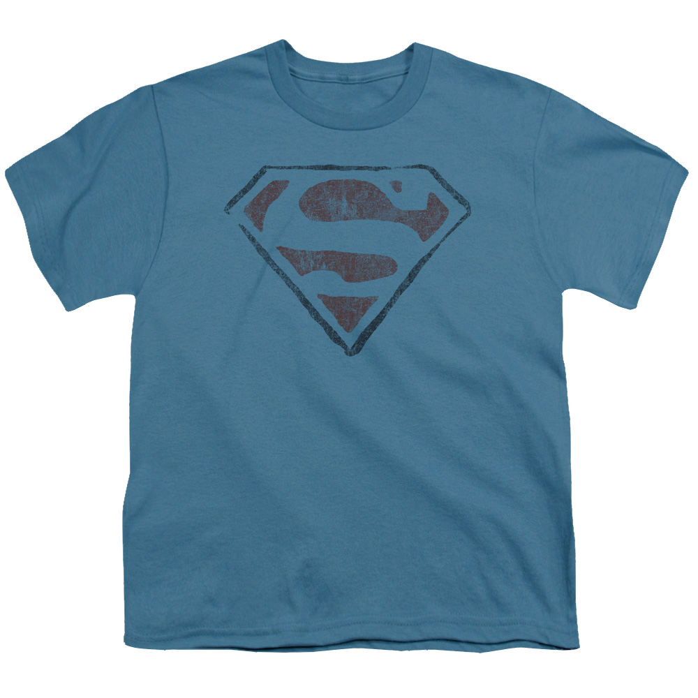 Superman Vintage S - Youth T-Shirt Youth T-Shirt (Ages 8-12) Superman   