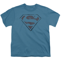 Superman Vintage S - Youth T-Shirt Youth T-Shirt (Ages 8-12) Superman   