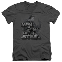 Superman Steel Poses - Men's V-Neck T-Shirt Men's V-Neck T-Shirt Superman   