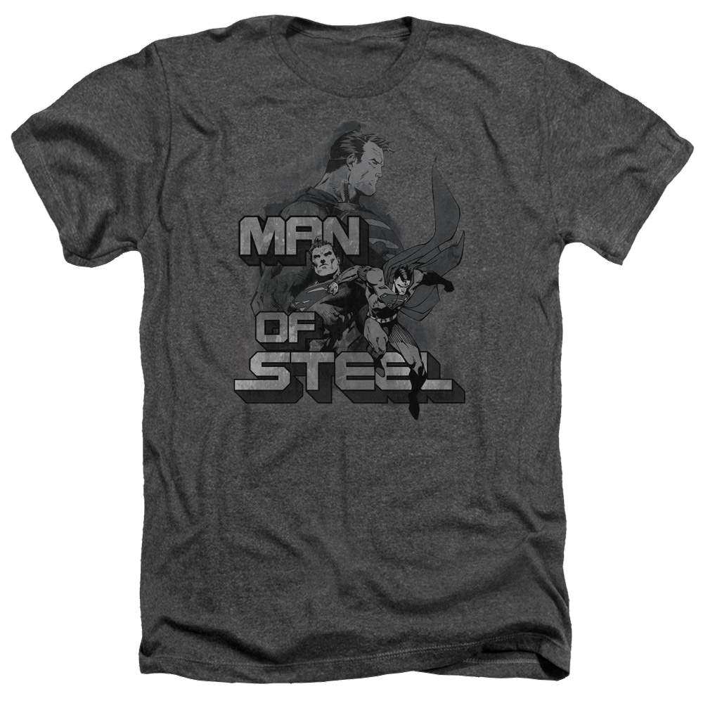 Superman Steel Poses - Men's Heather T-Shirt Men's Heather T-Shirt Superman   