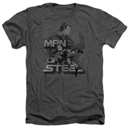 Superman Steel Poses - Men's Heather T-Shirt Men's Heather T-Shirt Superman   