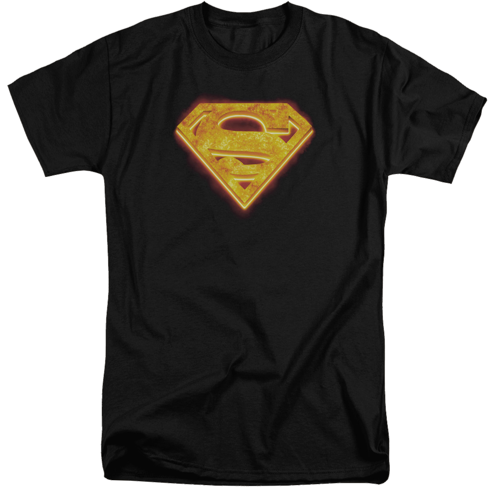 Superman Hot Steel Shield - Men's Tall Fit T-Shirt Men's Tall Fit T-Shirt Superman   