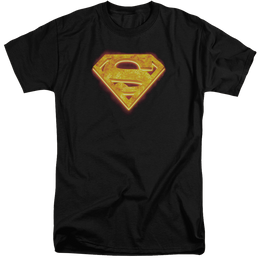 Superman Hot Steel Shield - Men's Tall Fit T-Shirt Men's Tall Fit T-Shirt Superman   