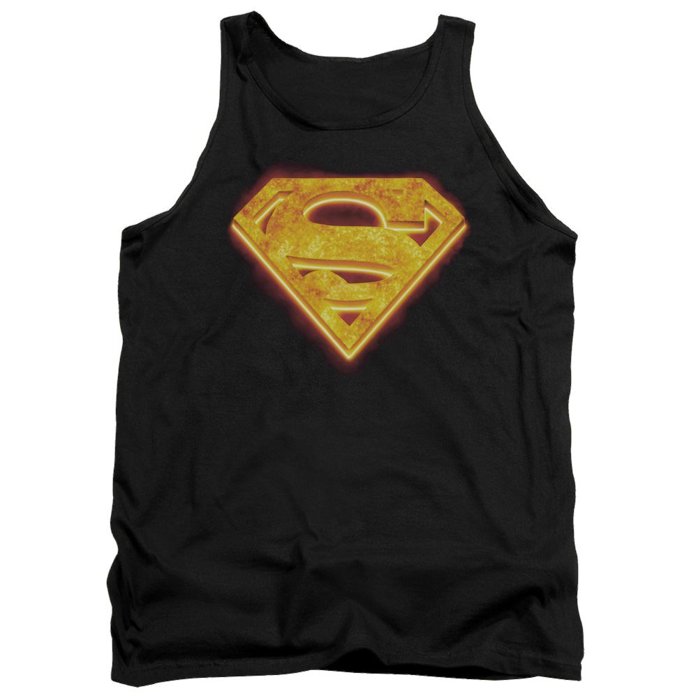 Superman Hot Steel Shield - Men's Tank Top Men's Tank Superman   