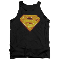 Superman Hot Steel Shield - Men's Tank Top Men's Tank Superman   