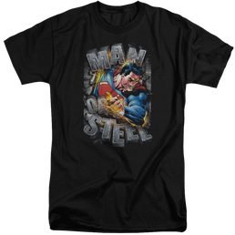 Superman Ripping Steel - Men's Tall Fit T-Shirt Men's Tall Fit T-Shirt Superman   