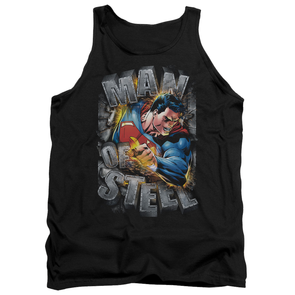 Superman Ripping Steel - Men's Tank Top Men's Tank Superman   