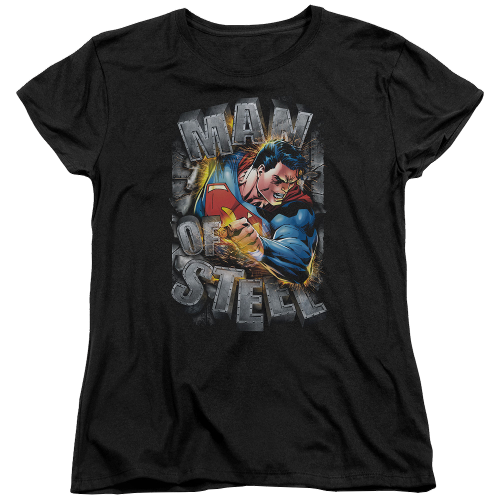 Superman Ripping Steel - Women's T-Shirt Women's T-Shirt Superman   
