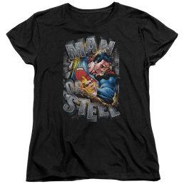 Superman Ripping Steel - Women's T-Shirt Women's T-Shirt Superman   