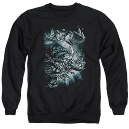 Superman Break Free - Men's Crewneck Sweatshirt Men's Crewneck Sweatshirt Superman   