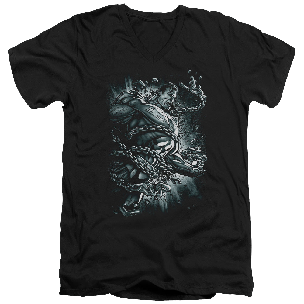 Superman Break Free - Men's V-Neck T-Shirt Men's V-Neck T-Shirt Superman   
