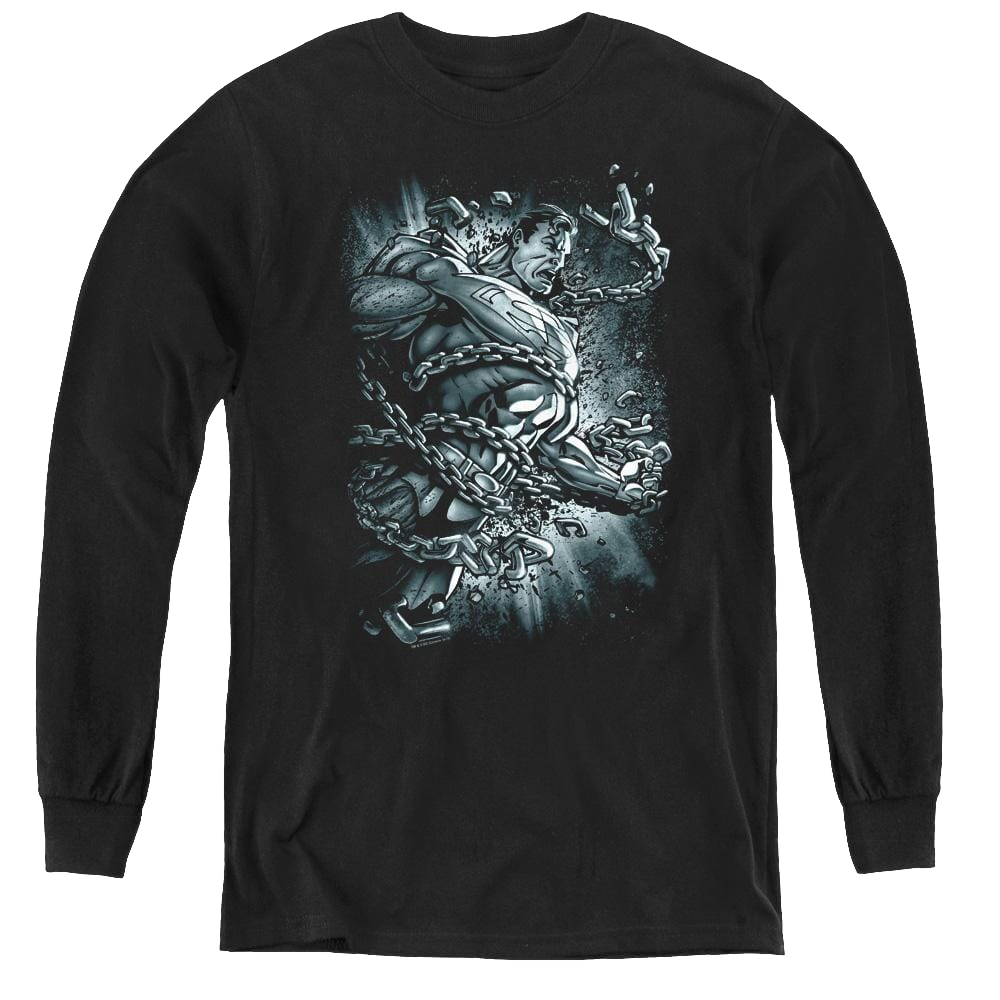 Superman Break Free - Youth Long Sleeve T-Shirt Youth Long Sleeve T-Shirt Superman   