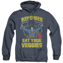 Superman Veggie Power - Heather Pullover Hoodie Heather Pullover Hoodie Superman   