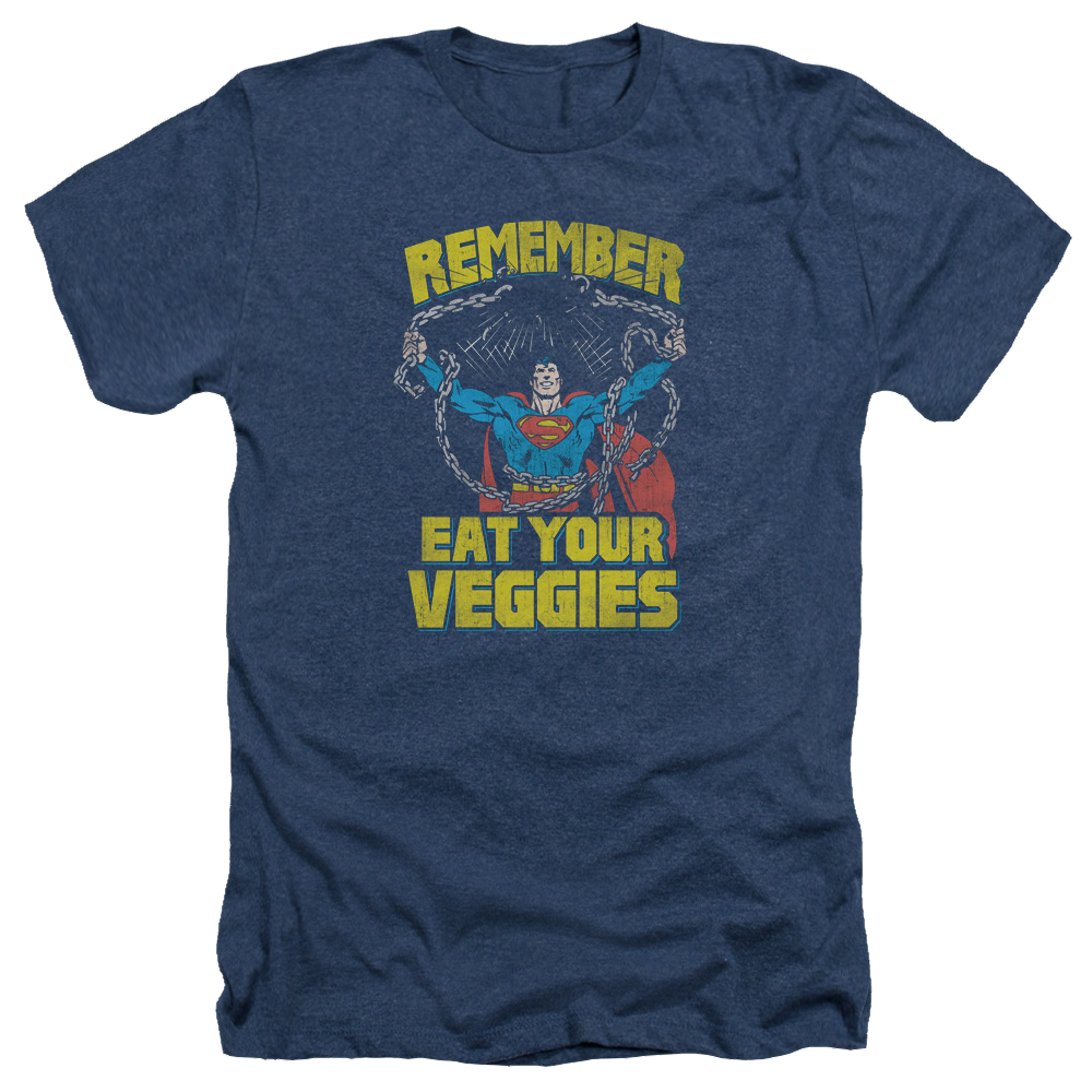 Superman Veggie Power - Men's Heather T-Shirt Men's Heather T-Shirt Superman   