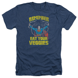Superman Veggie Power - Men's Heather T-Shirt Men's Heather T-Shirt Superman   