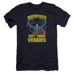 Superman Veggie Power - Men's Premium Slim Fit T-Shirt Men's Premium Slim Fit T-Shirt Superman   