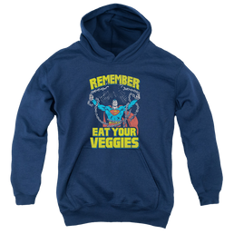 Superman Veggie Power - Youth Hoodie Youth Hoodie (Ages 8-12) Superman   