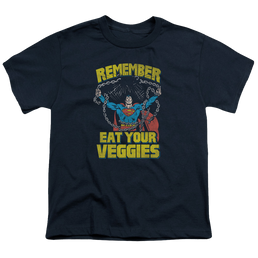 Superman Veggie Power - Youth T-Shirt Youth T-Shirt (Ages 8-12) Superman   
