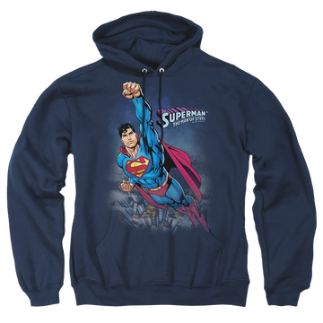 Superman Twilight Flight - Pullover Hoodie Pullover Hoodie Superman   