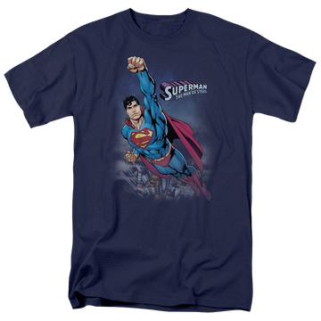 Superman Twilight Flight - Men's Regular Fit T-Shirt Men's Regular Fit T-Shirt Superman   