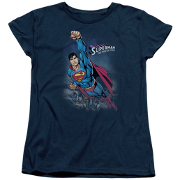 Superman Twilight Flight - Women's T-Shirt Women's T-Shirt Superman   