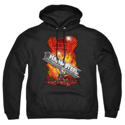 Superman Steel Girder - Pullover Hoodie Pullover Hoodie Superman   