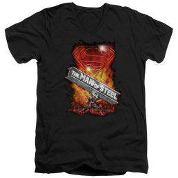 Superman Steel Girder - Men's V-Neck T-Shirt Men's V-Neck T-Shirt Superman   