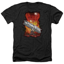Superman Steel Girder - Men's Heather T-Shirt Men's Heather T-Shirt Superman   