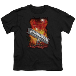Superman Steel Girder - Youth T-Shirt Youth T-Shirt (Ages 8-12) Superman   