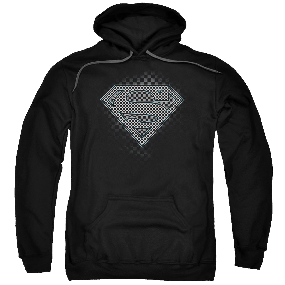 Superman Checkerboard - Pullover Hoodie Pullover Hoodie Superman   