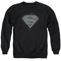 Superman Checkerboard - Men's Crewneck Sweatshirt Men's Crewneck Sweatshirt Superman   