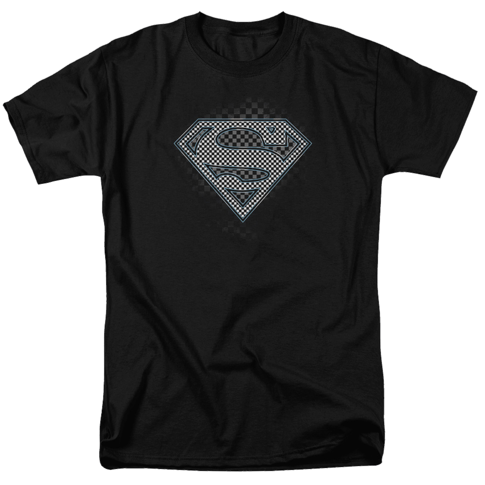 Superman Checkerboard - Men's Regular Fit T-Shirt Men's Regular Fit T-Shirt Superman   
