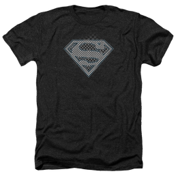 Superman Checkerboard - Men's Heather T-Shirt Men's Heather T-Shirt Superman   