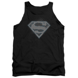 Superman Checkerboard - Men's Tank Top Men's Tank Superman   