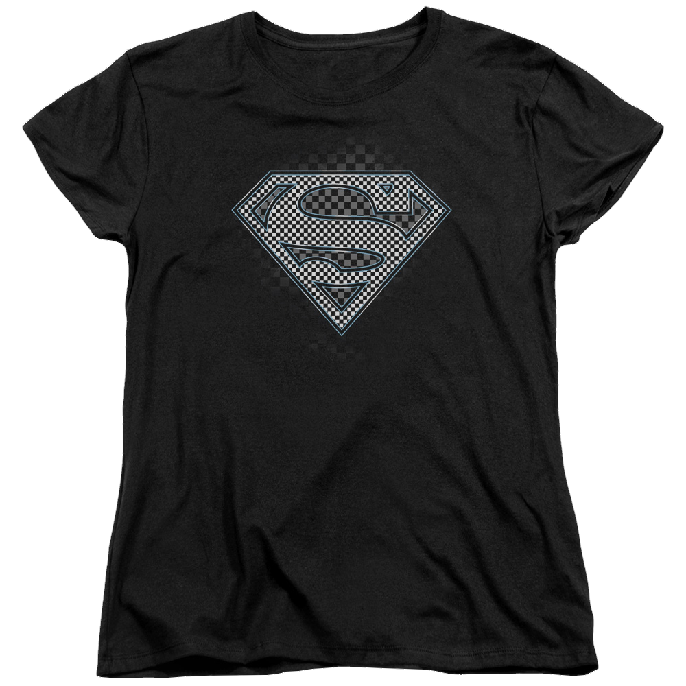 Superman Checkerboard - Women's T-Shirt Women's T-Shirt Superman   