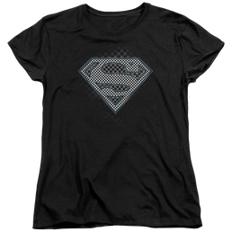 Superman Checkerboard - Women's T-Shirt Women's T-Shirt Superman   