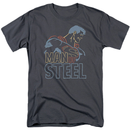 Superman Colored Lines - Men's Regular Fit T-Shirt Men's Regular Fit T-Shirt Superman   