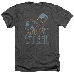 Superman Colored Lines - Men's Heather T-Shirt Men's Heather T-Shirt Superman   