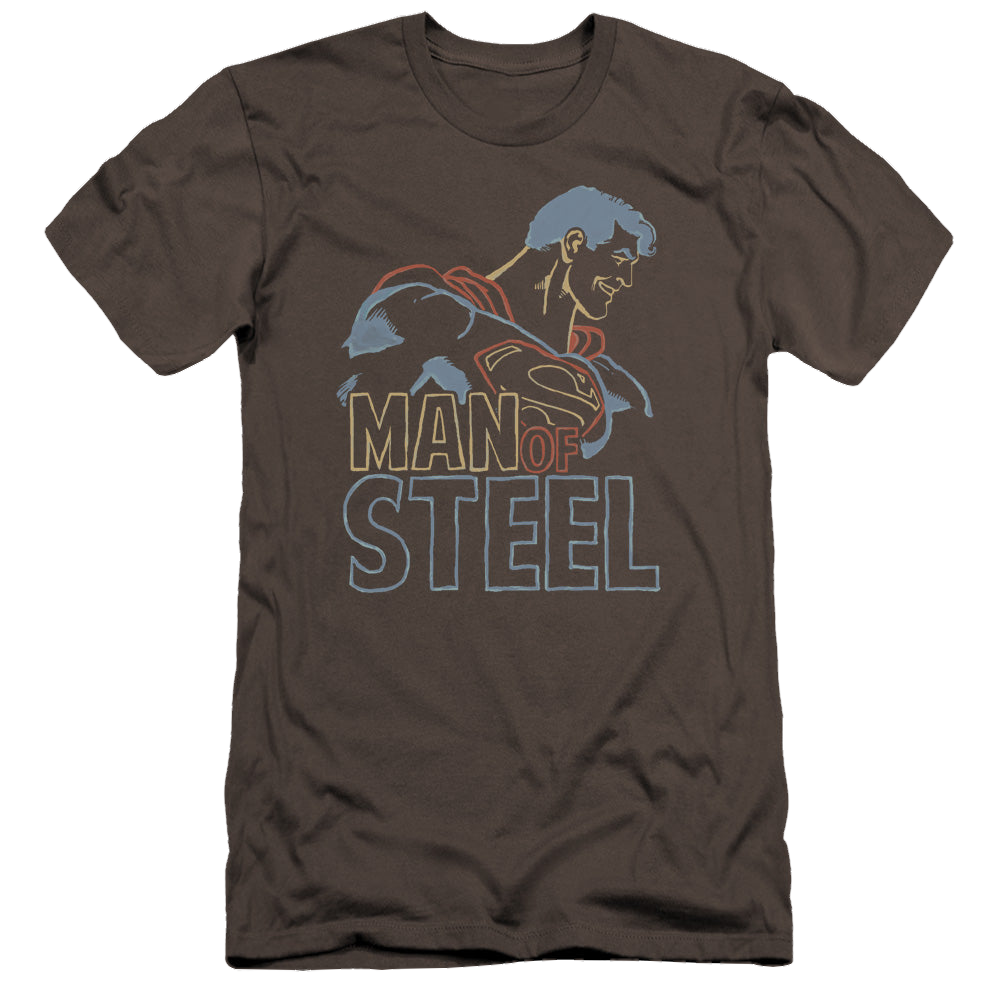 Superman Colored Lines - Men's Premium Slim Fit T-Shirt Men's Premium Slim Fit T-Shirt Superman   