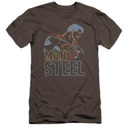 Superman Colored Lines - Men's Premium Slim Fit T-Shirt Men's Premium Slim Fit T-Shirt Superman   