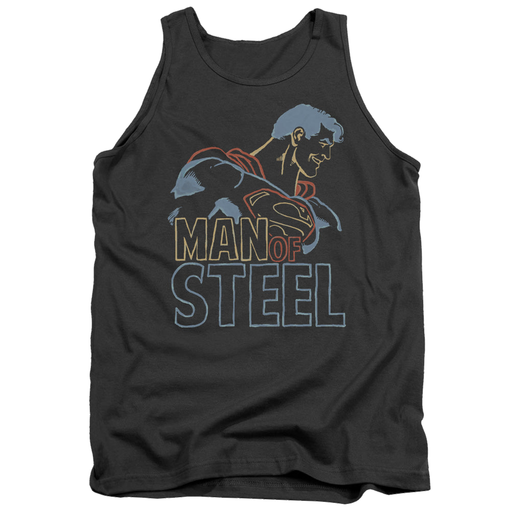 Superman Colored Lines - Men's Tank Top Men's Tank Superman   