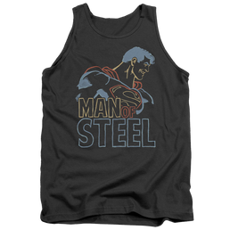Superman Colored Lines - Men's Tank Top Men's Tank Superman   