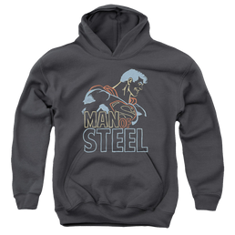 Superman Colored Lines - Youth Hoodie Youth Hoodie (Ages 8-12) Superman   