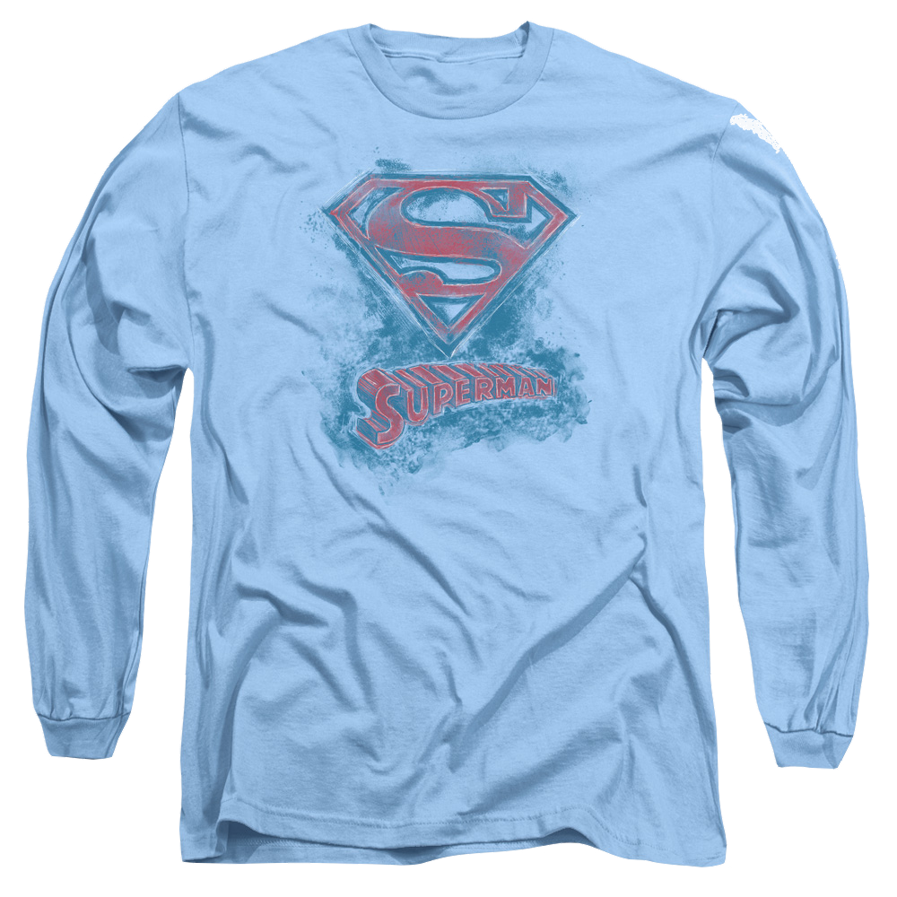 Superman Its Sketchy - Men's Long Sleeve T-Shirt Men's Long Sleeve T-Shirt Superman   