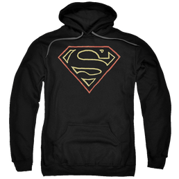 Superman Colored Shield - Pullover Hoodie Pullover Hoodie Superman   