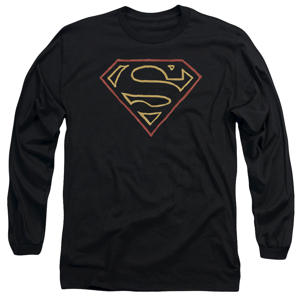 Superman Colored Shield - Men's Long Sleeve T-Shirt Men's Long Sleeve T-Shirt Superman   