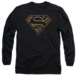 Superman Colored Shield - Men's Long Sleeve T-Shirt Men's Long Sleeve T-Shirt Superman   