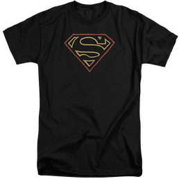 Superman Colored Shield - Men's Tall Fit T-Shirt Men's Tall Fit T-Shirt Superman   